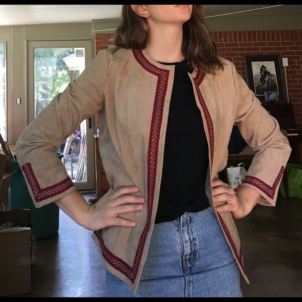 Vintage Vera Maxwell suede jacket